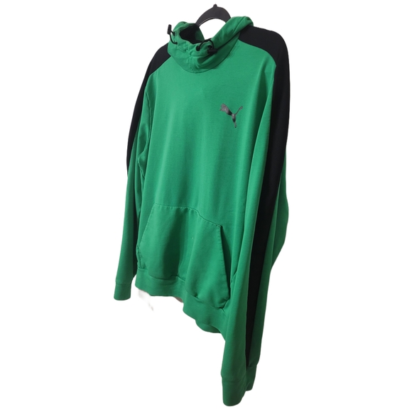 Puma Men's Green Hoodie - Picture 4 of 7